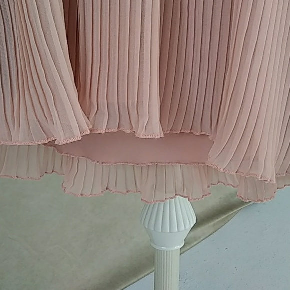 Pleated, faux leather dress - Picture 5 of 5